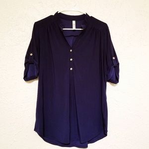 NAVY BLUE BLOUSE